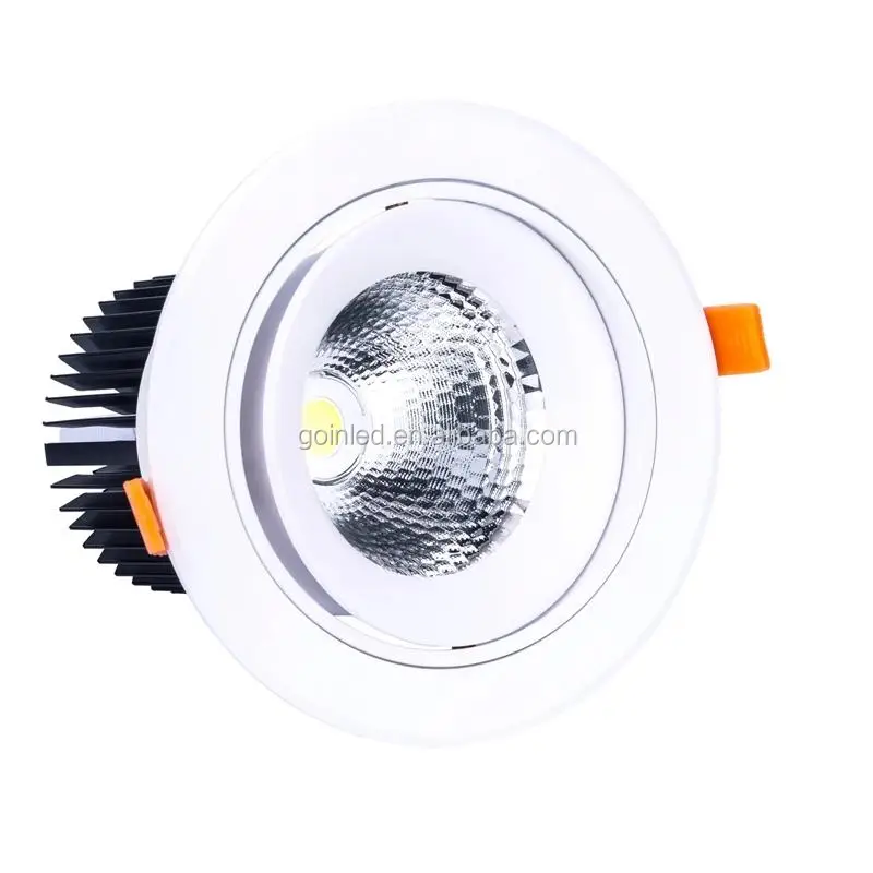 DALI 360 degree rotatable led ceiling spot recessed cob downlight 40w