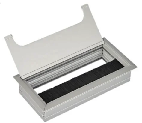 Aluminum Cable Grommet Box Office desk desktop Sockets