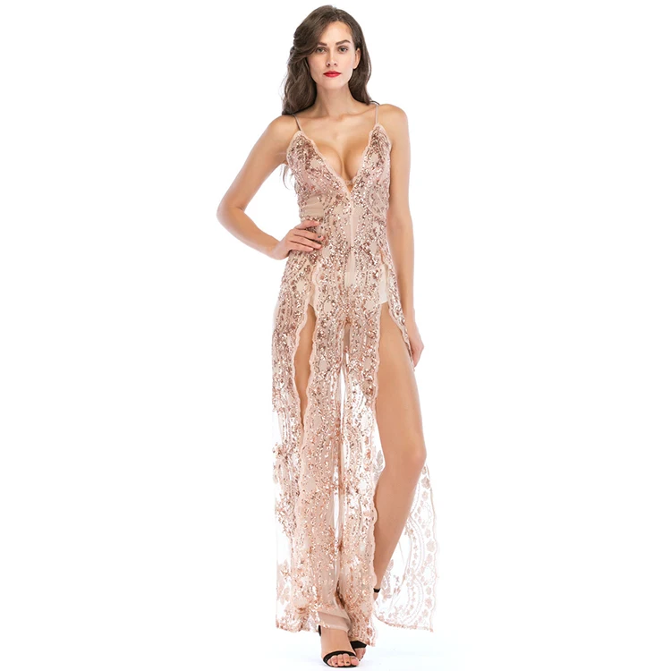 Indian New Long Party Beaded Evening Beautiful Women Open Breast Sexy Dresses