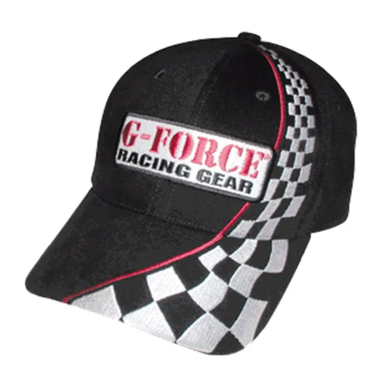 Custom Popular Fashion 100% Cotton 3D Embroidery F1 Hat  Sports Baseball Cap Racing cap