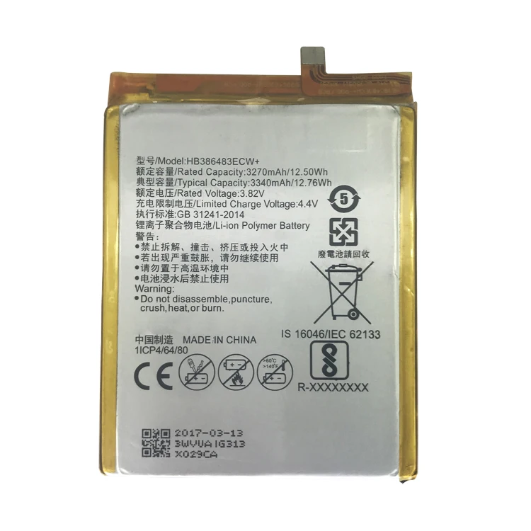 
Battery HB386483ECW+ for HUAWEI Maimang5 Honor 6X G9 Plus cell phone battery Maimang 5 mobile phone battery 