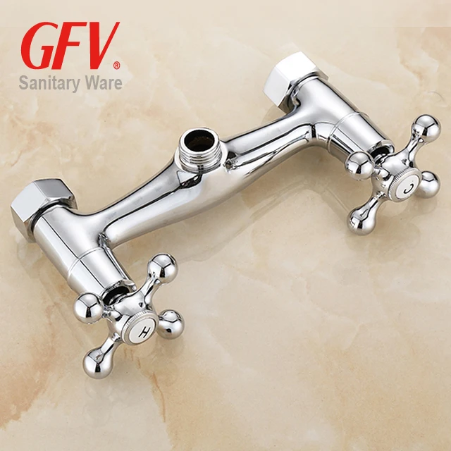Griferia Wall mounted brass material high quality standard bathroom shower faucet mixer