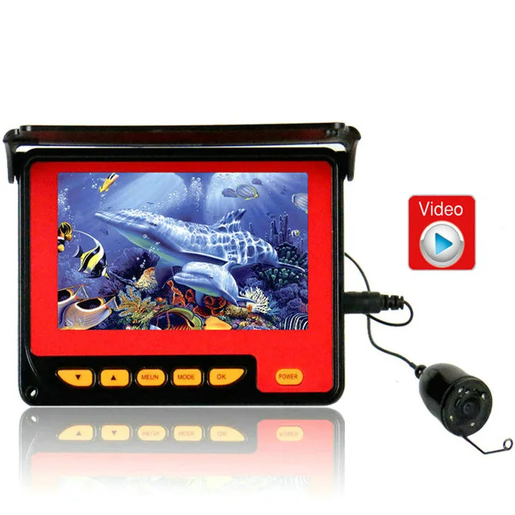 Fish Finder HD Waterproof 4.3 Inch Underwater Fishing Video Camera Kit 20M Cable Underwater Monitoring Camera System With DVR
