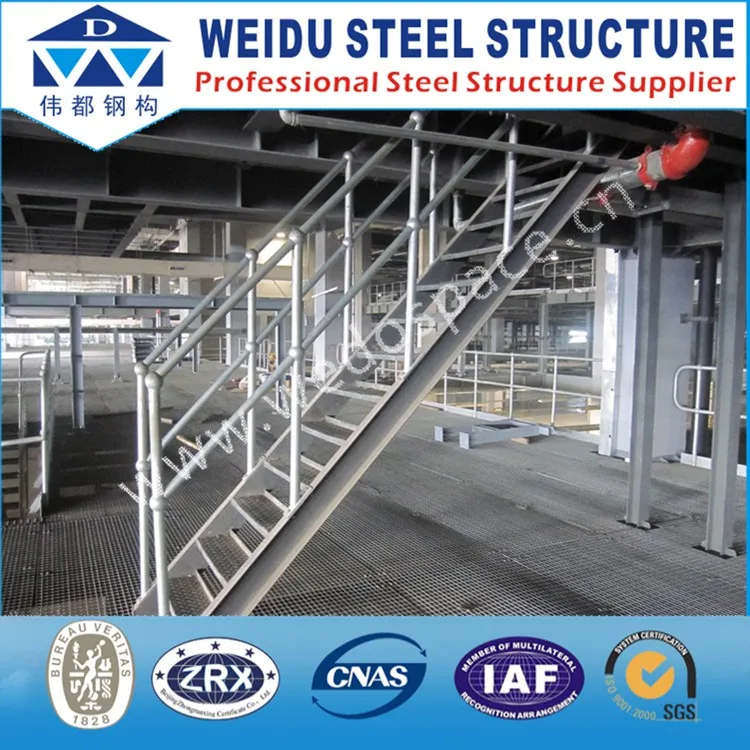 2023 Prefabricated Buildings Steel Stair / Ladder Customized For Industry Equipment CE