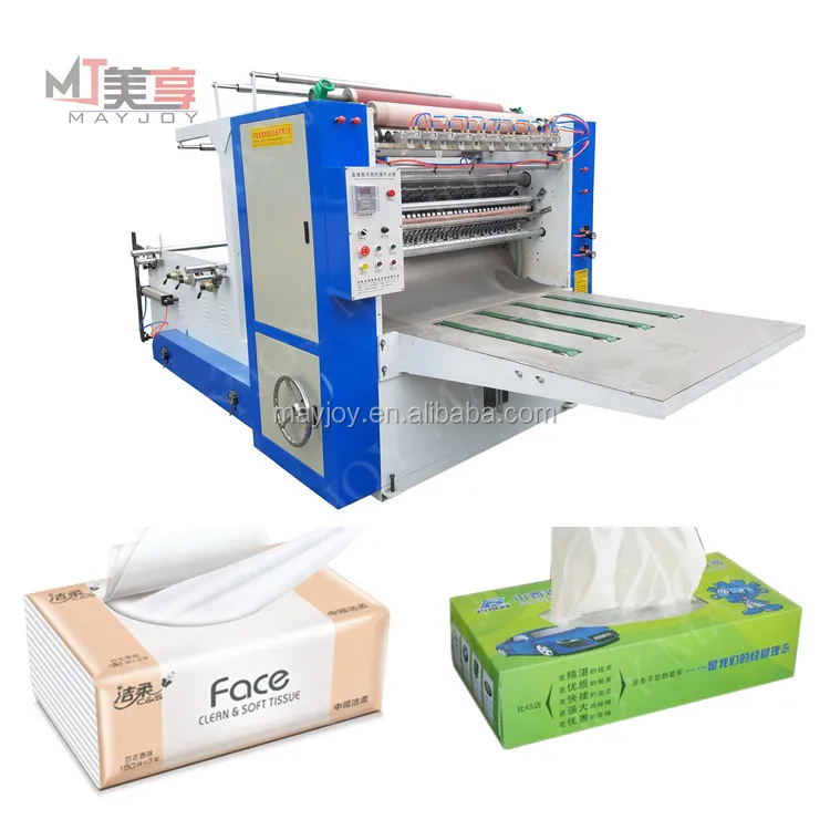 Automatic Box Drawing Facial Tissue Paper Cutting Machine/Paper Embossing Machine/Paper Folding Machine (60157069145)