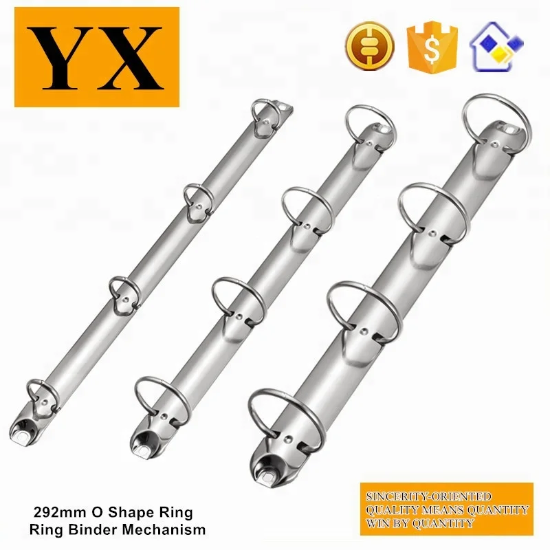 Factory supplies A4 size metal 133mm 2 ring D shape binder clip for folder