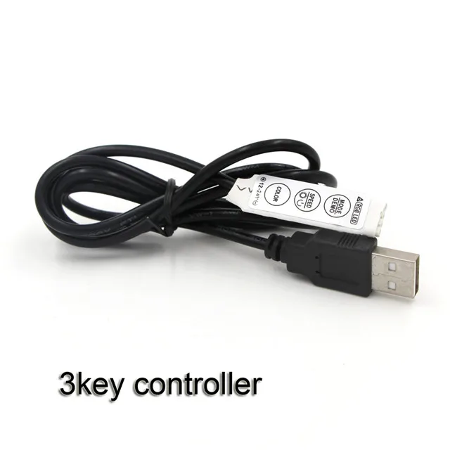 5V USB RGB LED Controller 17key RF Wireless Mini Remote Controller for RGB 3528 5050 smd Led Strip tape lighting 5v