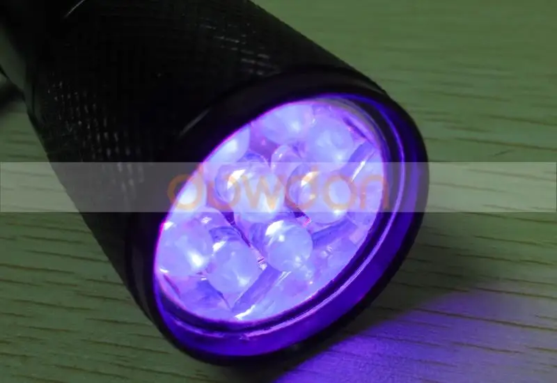 395nm 400nm 9 LED UV Flashlight Ultraviolet Currency Checker Fluorescer Tester UV Torch