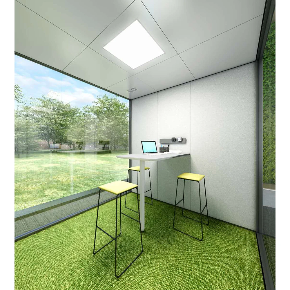 offical mobile modular portable prefab soundproof acoustic office meeting pod for garden outdoor