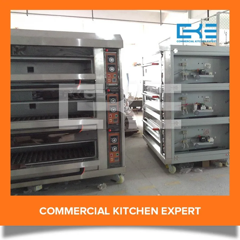 
Hot Sale 3 Decks 12 Trays Commercial Oven Bakery Equipment Professional Cake Bakery Ovens For Sale 