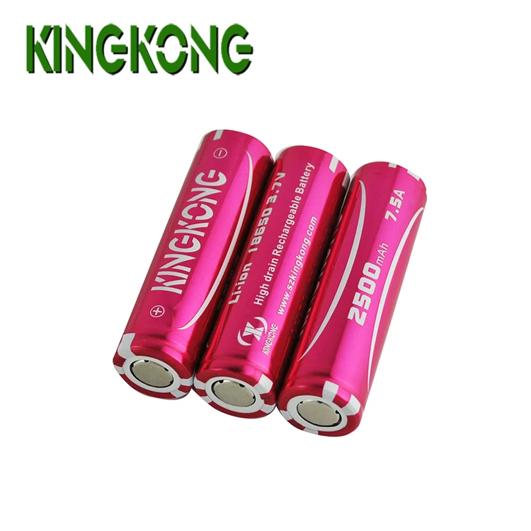 Rechargeable 3.7v ICR18650 2000mAh 2200mAh 2400mAh 2600mAh 2800mAh 3000mAh 3350mAh Li-ion battery