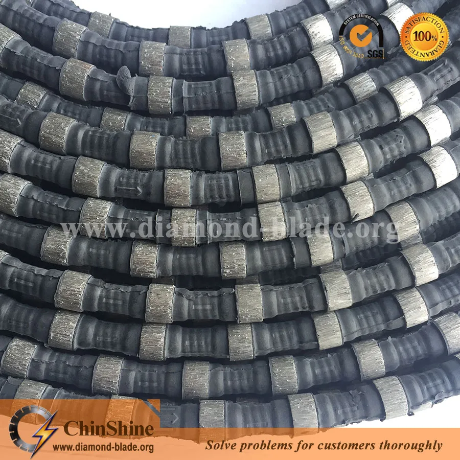 Quality Rubber Diamond Wire Rope Saw for Stone Cutting and Reinforced Concrete