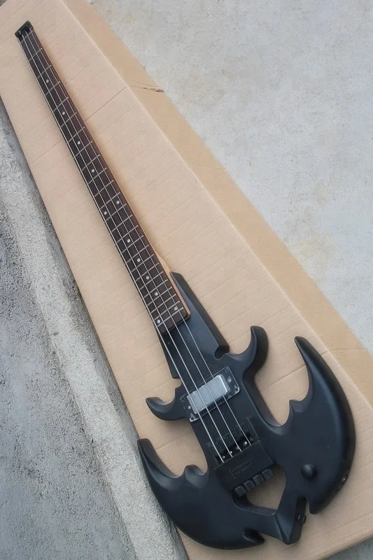 Weifang Rebon 4 string nice shape headless electric bass guitar