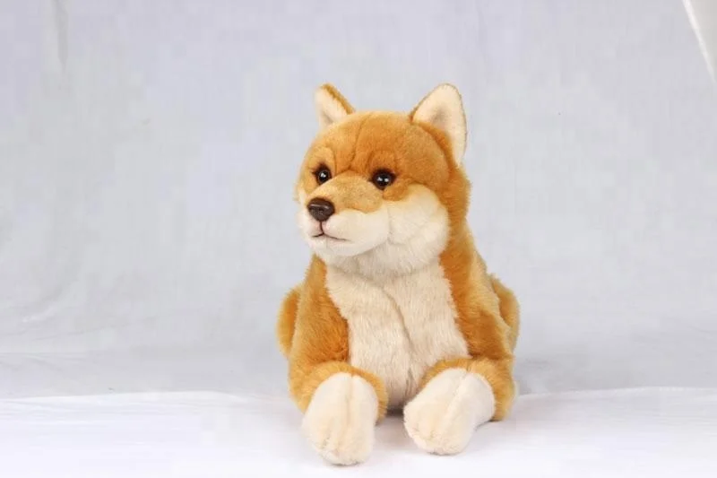 Realistic Soft Plush Stuffed Dog Emulation Japanese Akita Plush Dog Stuffed Animal Toy