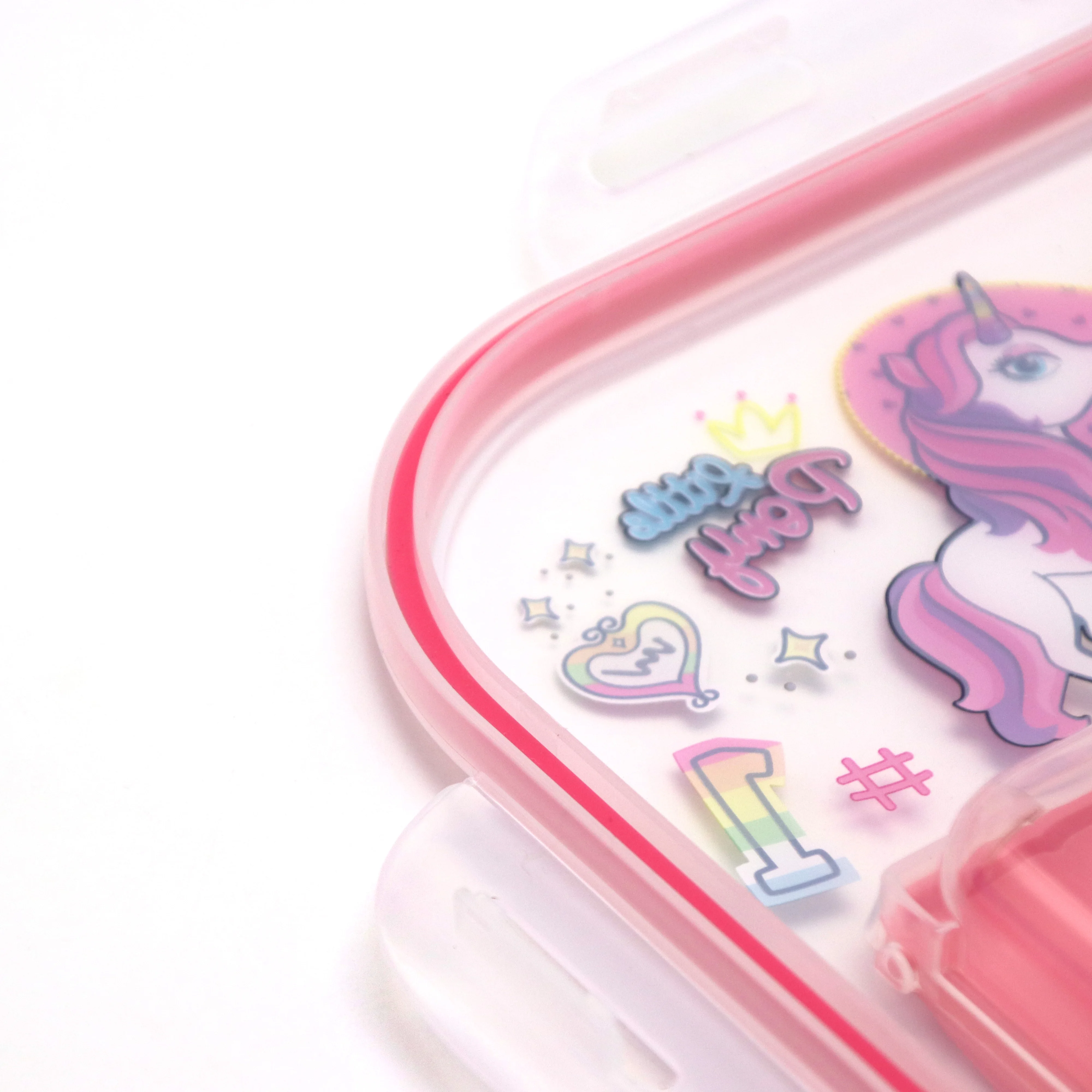 Customised multi-compartment air tight lunch box set for kids