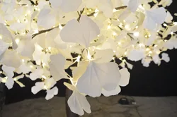 Free shipping spring festival decorative 9 feet High quality Luxury Green LED gingko tree lighting