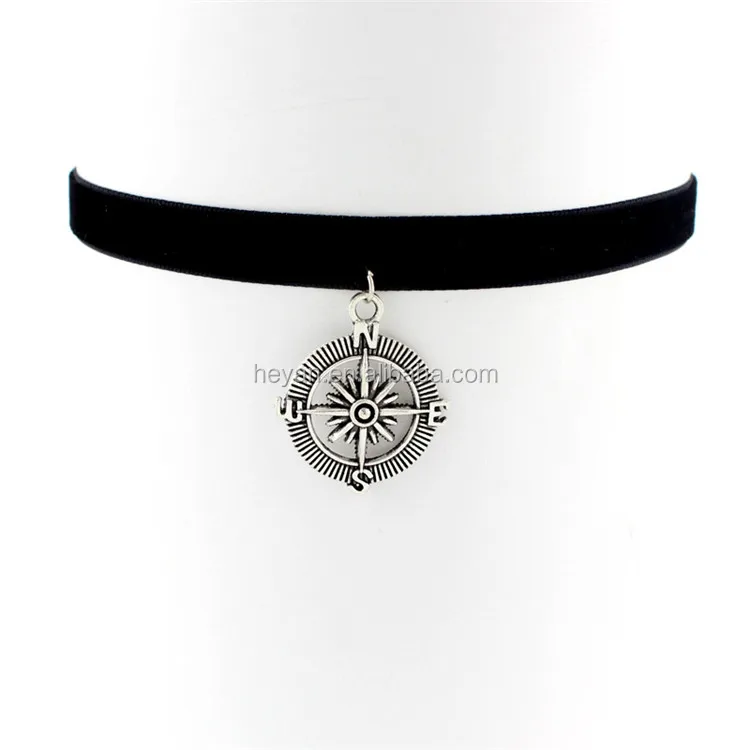 Fashion sexy black velvet choker in stock