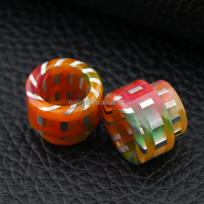 
2017 new products Epoxy Resin 528 goon RDA vape drip tips Wide Bore 810 drip tip 