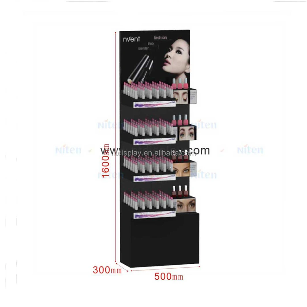 Burst sells nail polish display floor stand enamel display rack