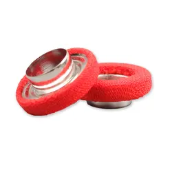 Jusfer new style 3 parts metal brass eyelets and grommets covered fabric for clothing