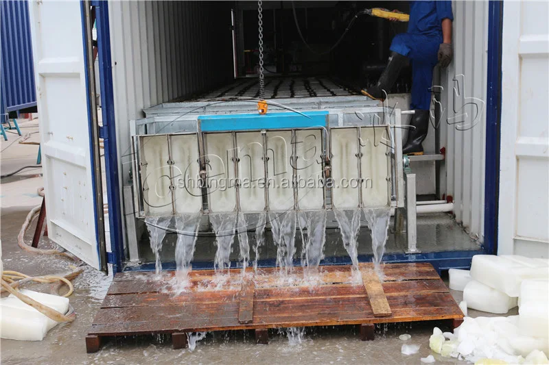 Hot Sale 1T 3T  5T 7T 8T 10 ton Containerized Ice Block Maker Machine Block Ice Making