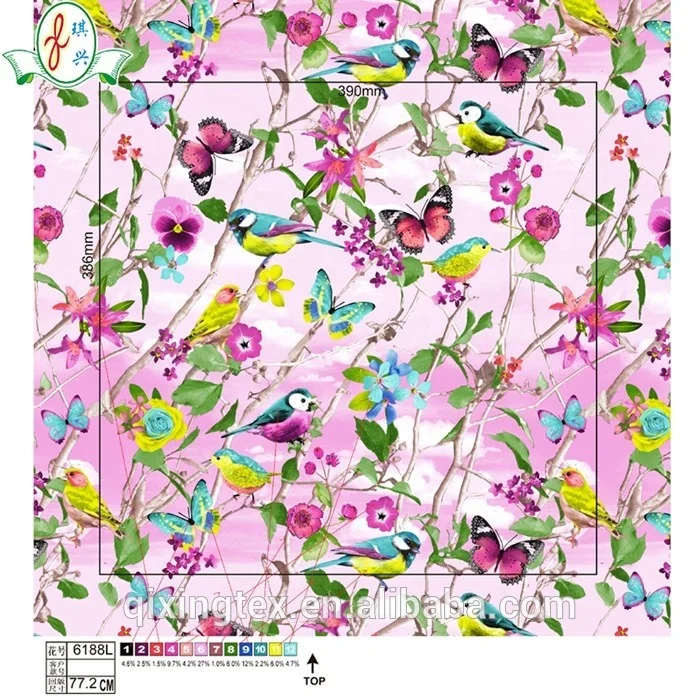 Custom printed spandex bikini Floral prints swimwear fabric Nylon Spandex swimwear fabric swimwear bikini