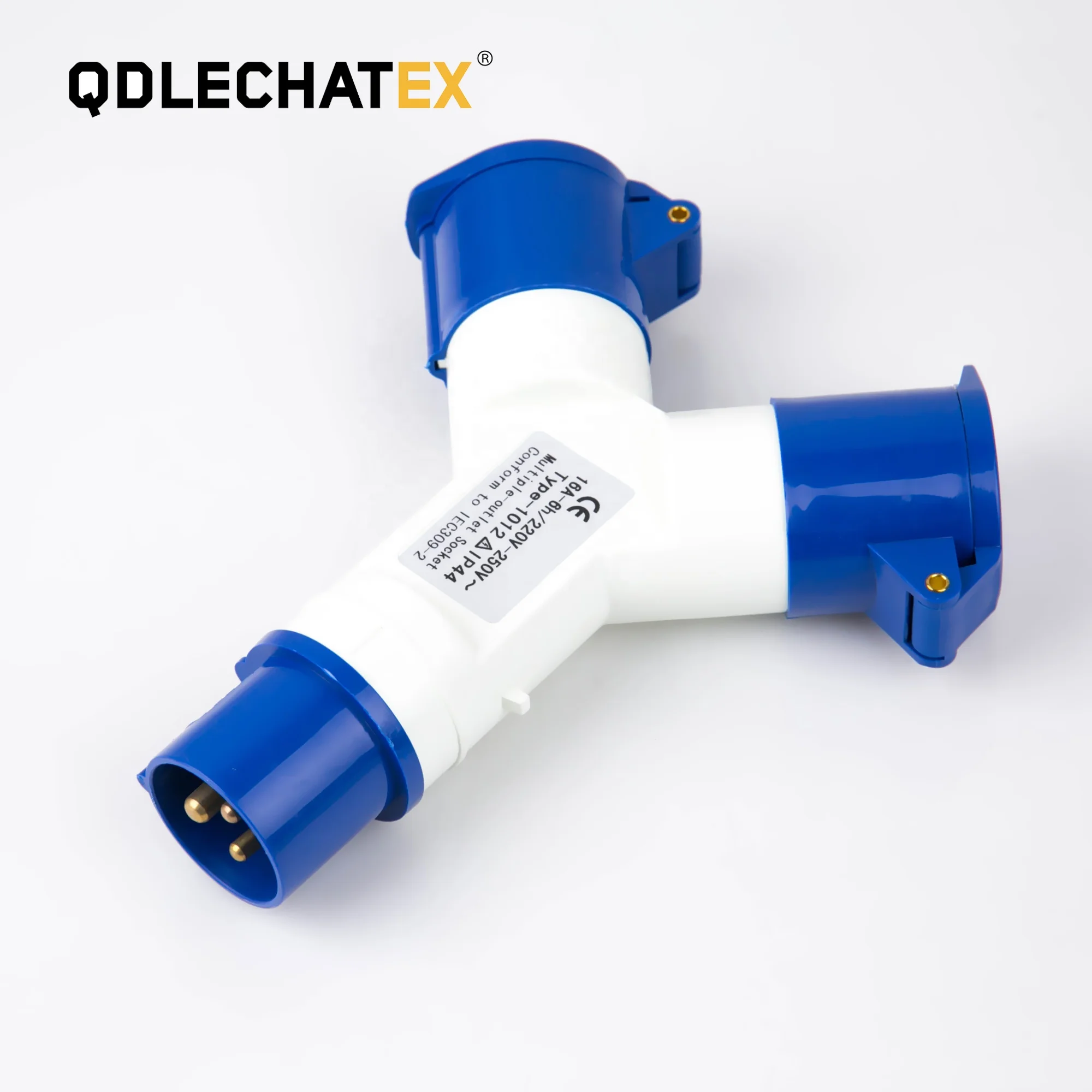 Type 1013-2  ip44 220v-415v 2P+E  2way 16A 2pin multi plug socket