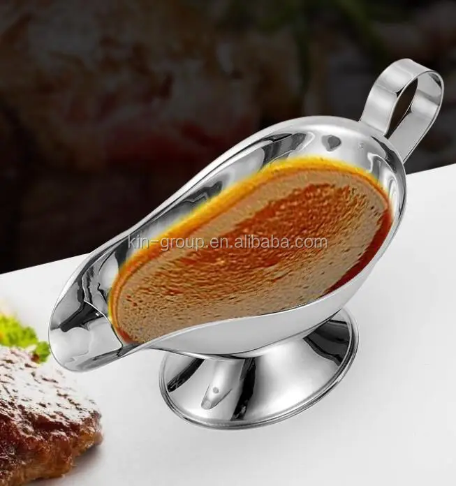
Stainless Steel Saucier with Ergonomic Handle and Big Lip Spout 