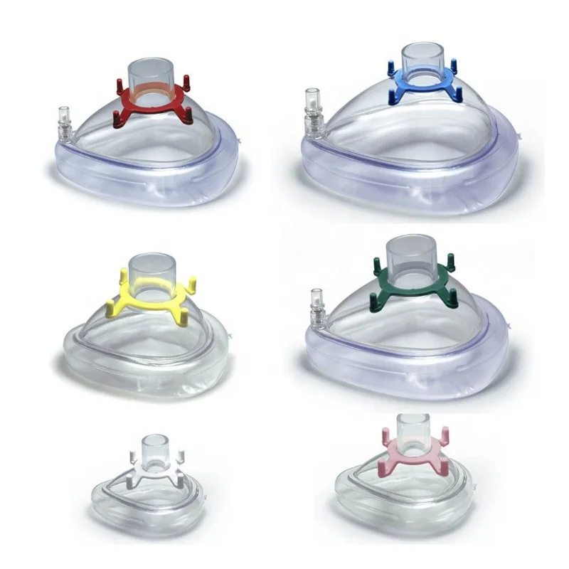 
Disposable Rubber Black Anesthesia Face Mask 