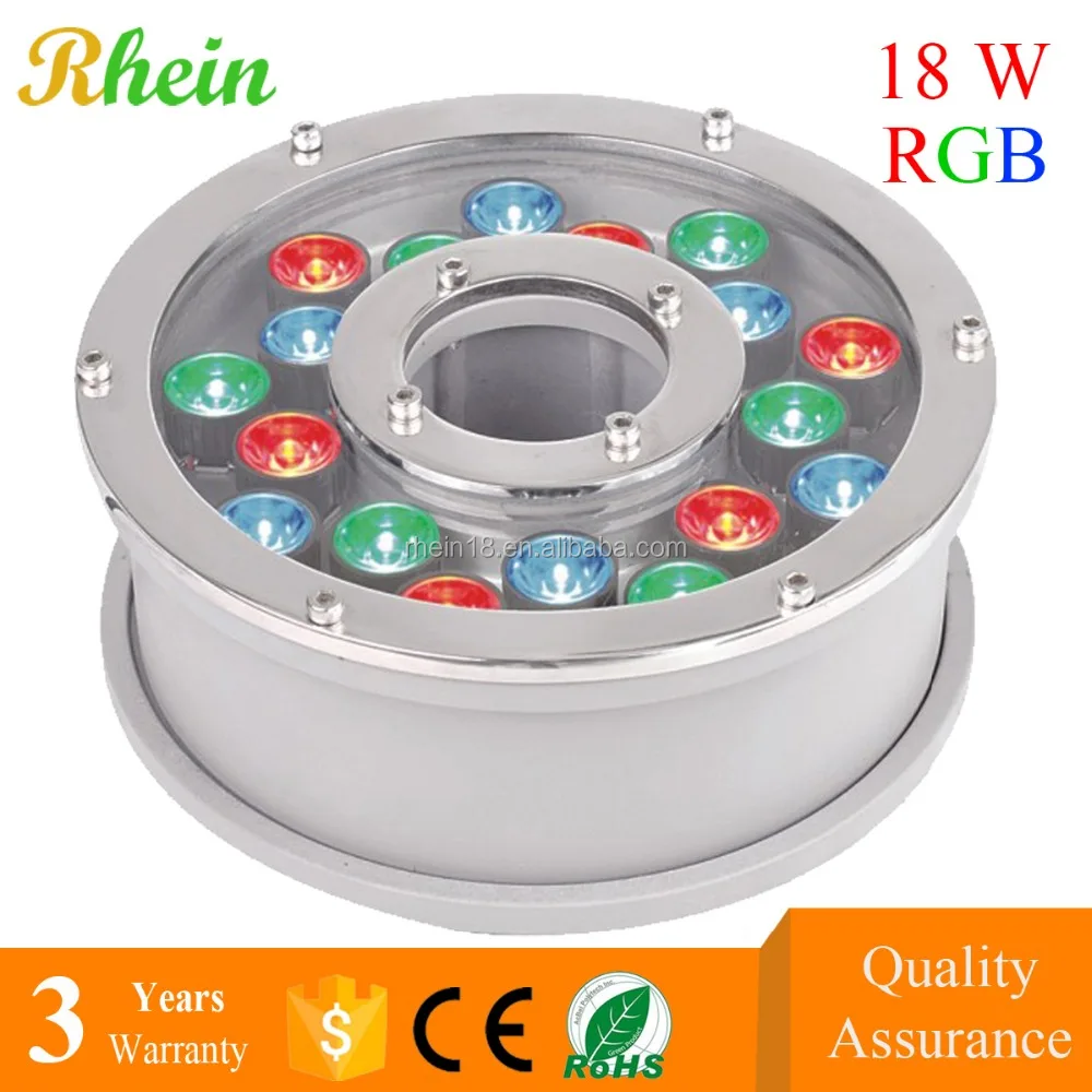 
2018 Hot Products Underwater Lamps 6W IP68 RGB LED Fountain Lights 12V 24V 