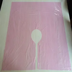 disposable colored plastic hairdressing clear shampoo clear capes wraps