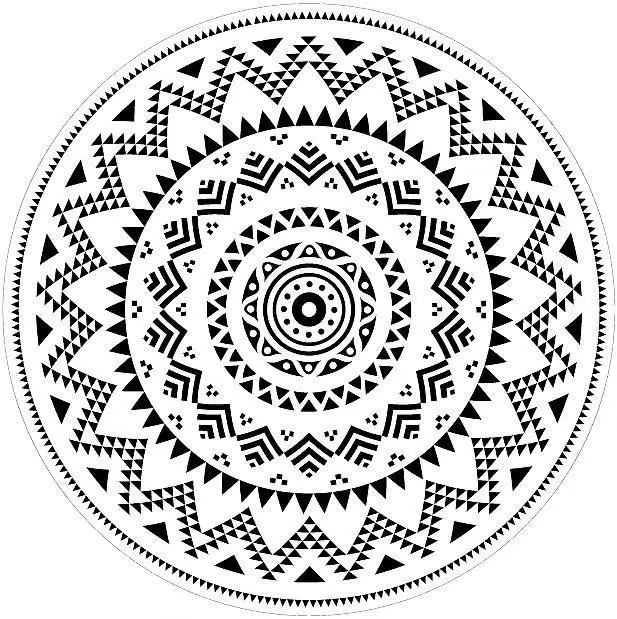 Eco-friendly Printing and Customized Round Beach Towel Beach Sitting Mats Yoga Mat with tassels