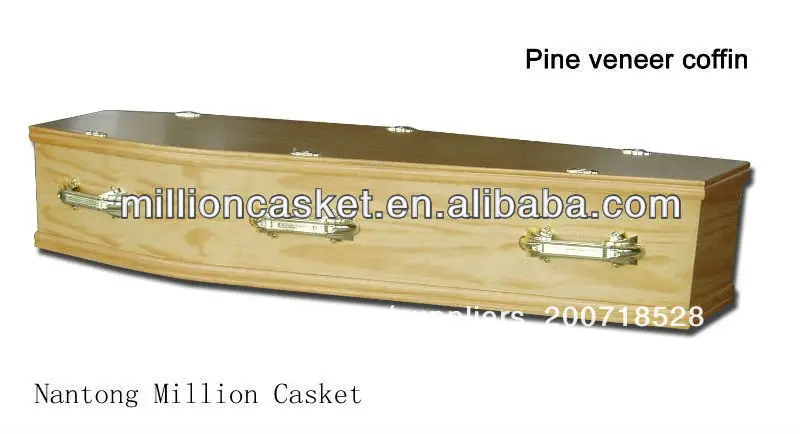 Dh-103 пайн шпона инновационных деревянный гроб 6 гроб ручки