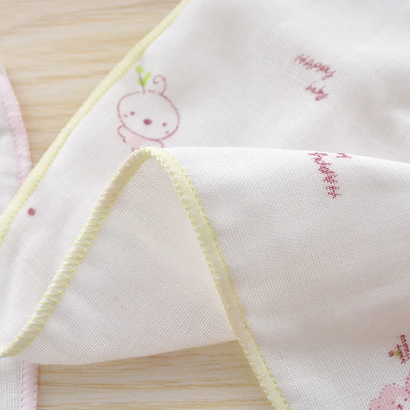 
custom size solid or print 10pcs Unisex Baby Multipurpose 100% cotton Gauze washcloth cloth 