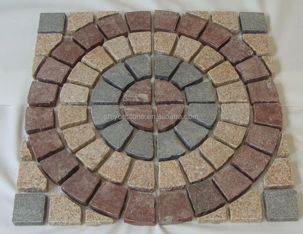 
Mixedcolor Mesh Cobblestone Pavers 