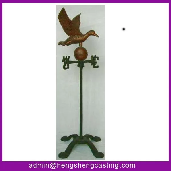 High quality wind vane duck wind vane garden cast iron weathervane wind vane manufacturer