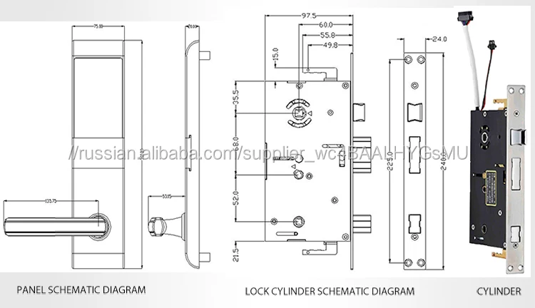 Penghui Сенсорный Экран Серебро Электрический Keyless Запись Пин-Код Дверные Замки