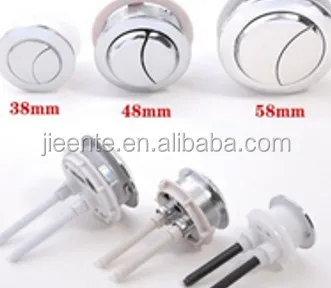 
Two-Piece Toilet Water Tank Plastic Push Button Valve 