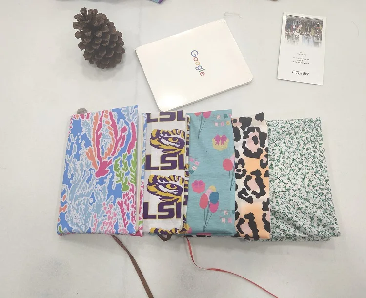 
2019 hot sale custom promotional bookcover stretchable fabric book cover 