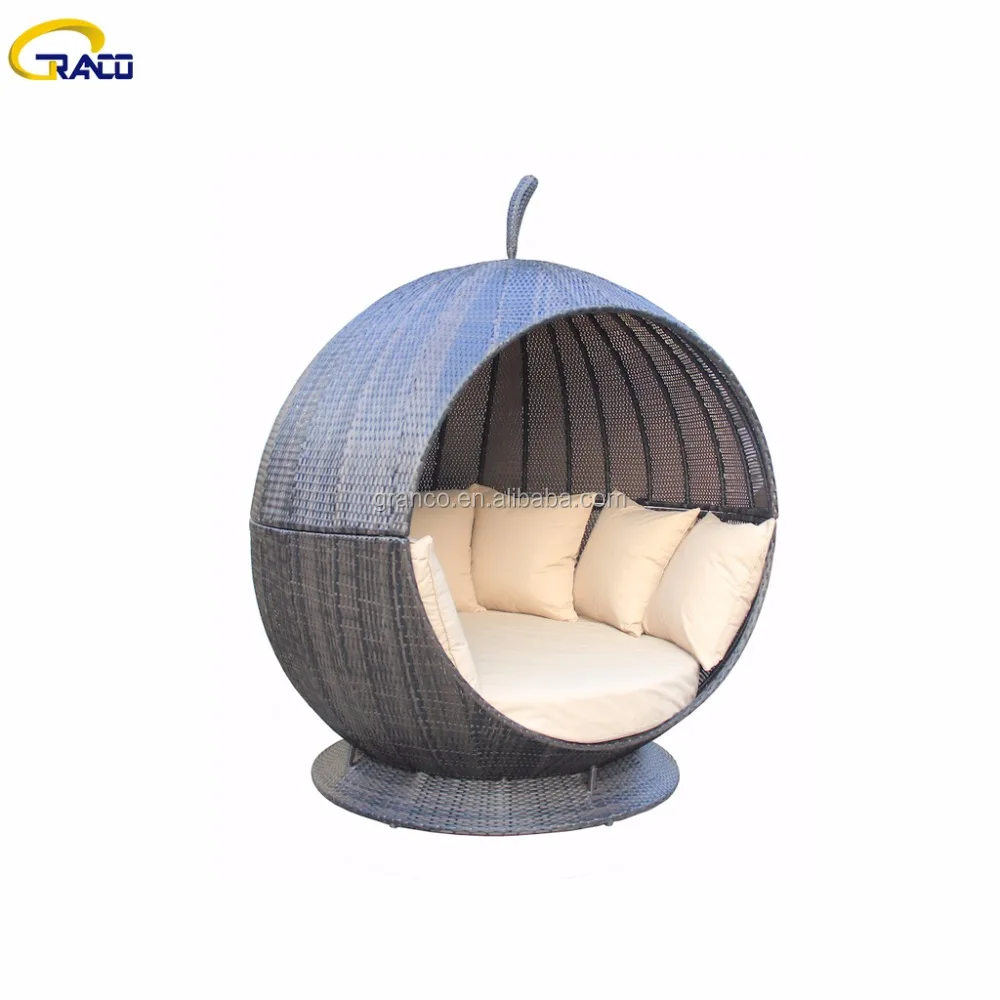 
fashion outdoor wicker sofa nest daybed 