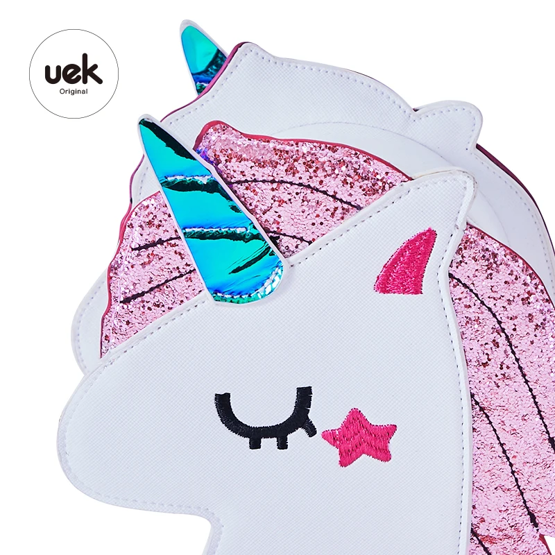 Uek детский Забавный Единорог Рождественский подарок 3d сумка через плечо сумка для девочки сумка