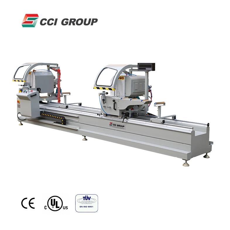 
LJZ2-450X3700 Hot Sale aluminium and pvc double head cutting saw machine with digital display 