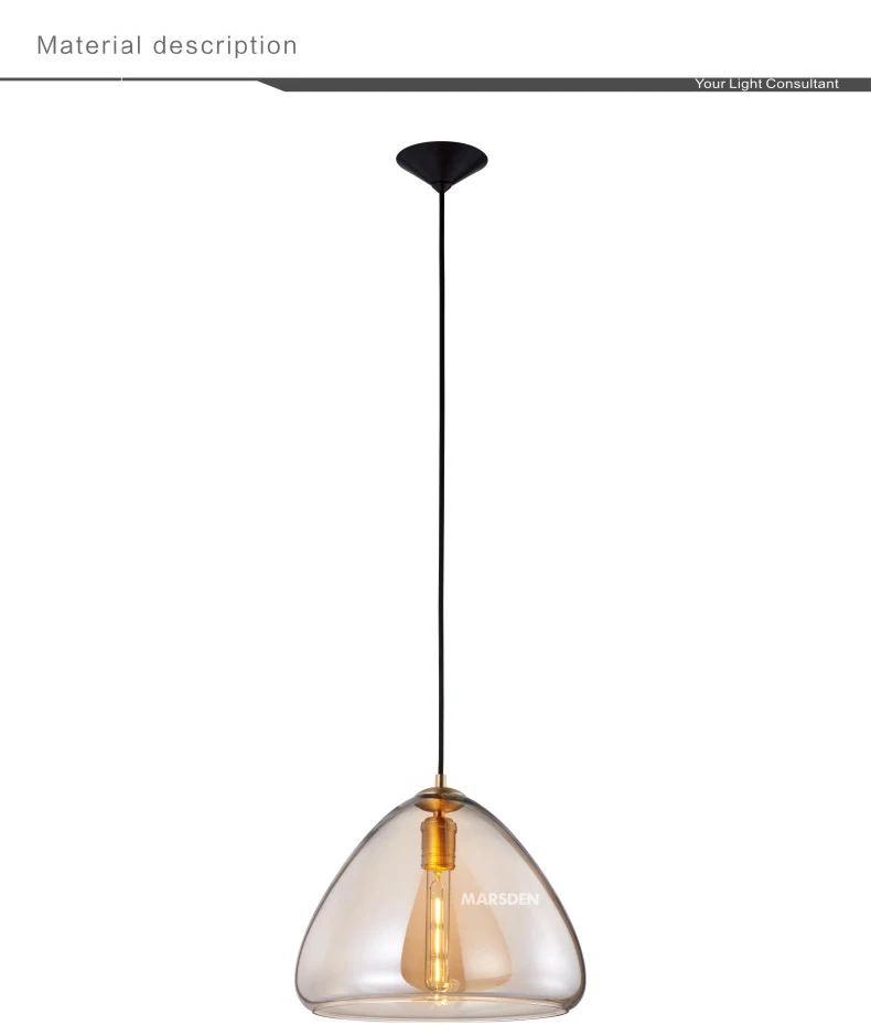 Marsden Industrial Restaurant Hotel Simple Design Light Fixtures Modern Pendant Light