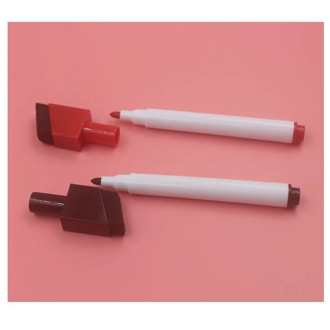 
Assorted color set slant cap dry wipe off marker pen 