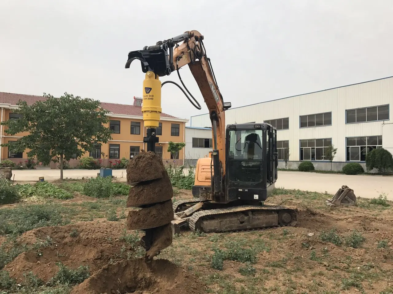 10-20tons earth auger drills excavator hydraulic attachment