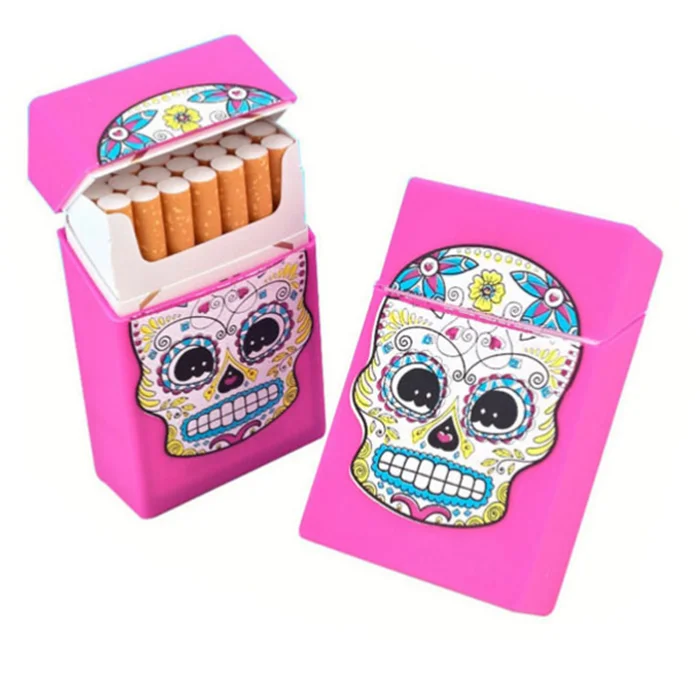 hight quality promotional dimensions cigarette case box slim custom silicone cigarette case box