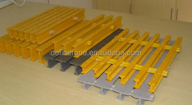 FRP ВРП стекловолокна решетки не выцветания 30 мм толщина pultruded решеткой