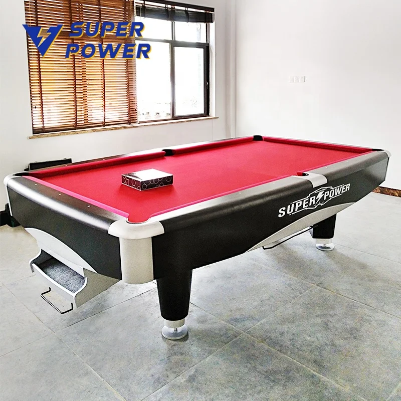 Manufacturer cheap 8ft 9ft pool table with imported fireproof board for game play