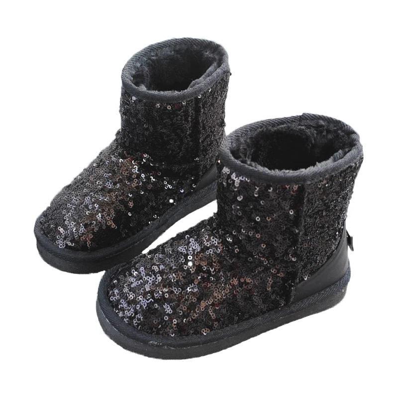 
E17-4 Factory Direct New Design winter Children shoes Wholesale long plush Snow Boots for kids OEM 