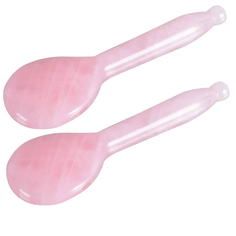 Amazon hot jade guasha board rose quartz gua sha tool for body